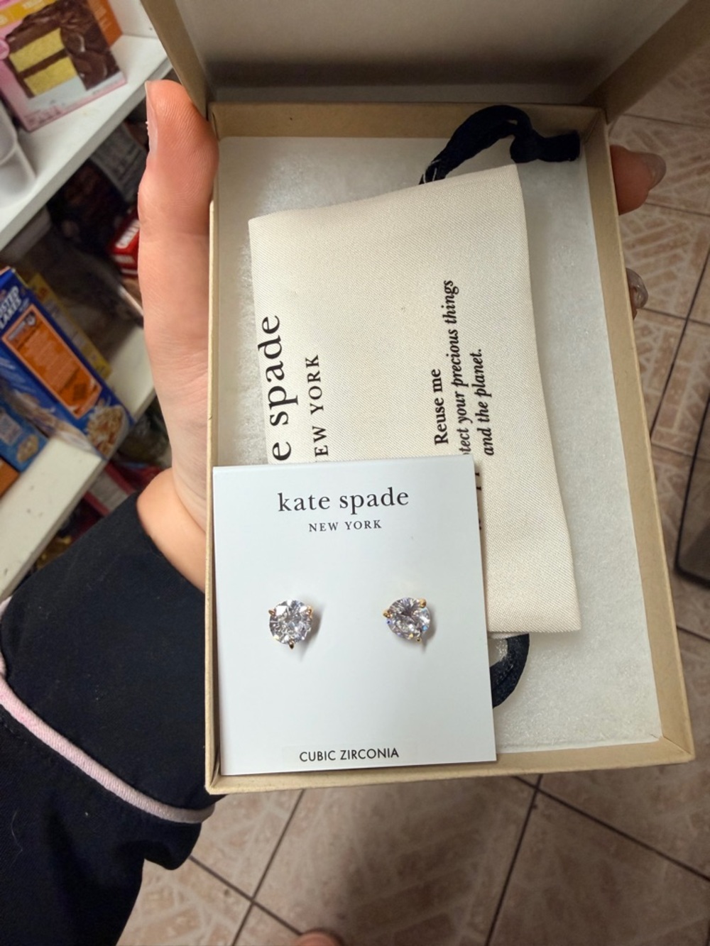 Kate Spade New York Cubic Zirconia Stud Earrings - Cleartt